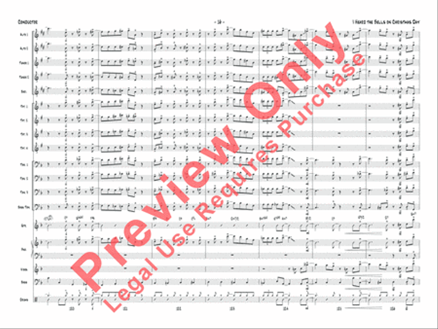 I Heard the Bells on Christmas Day Jazz Ensemble scores gallery preview page 17