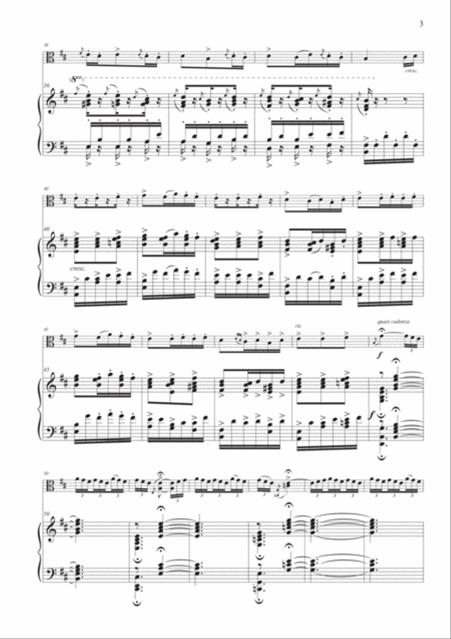 Scheherazade for Viola and Piano Chamber Music scores gallery preview page 3