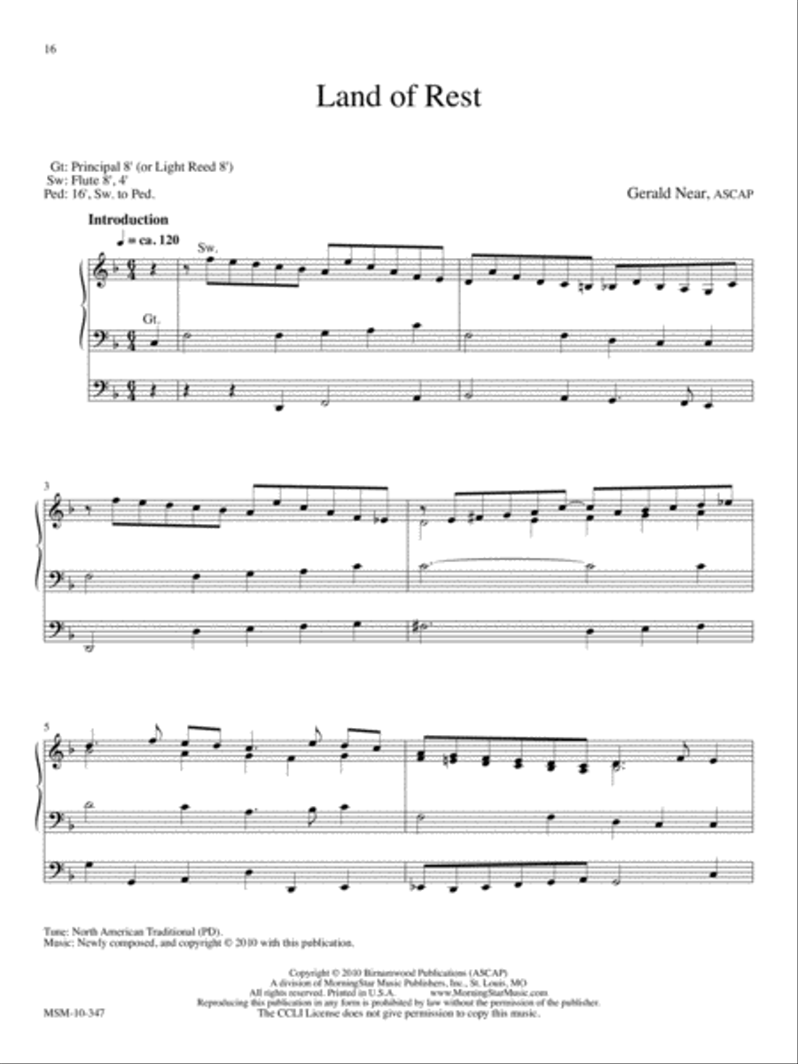 Laudes Domini: 10 Hymn Introductions and Harmonizations for Organ, Volume 1 Organ scores gallery preview page 5