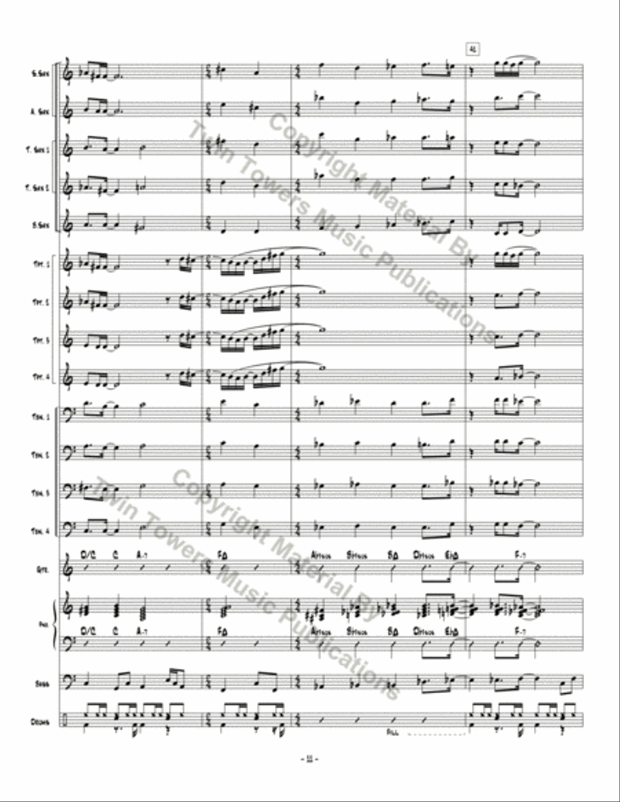 For Anji For Anji Jazz Ensemble scores gallery preview page 12