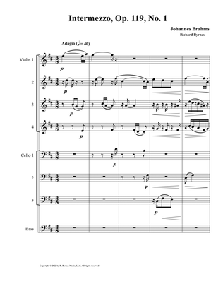 Intermezzo, Op. 119, No. 1 (String Octet)