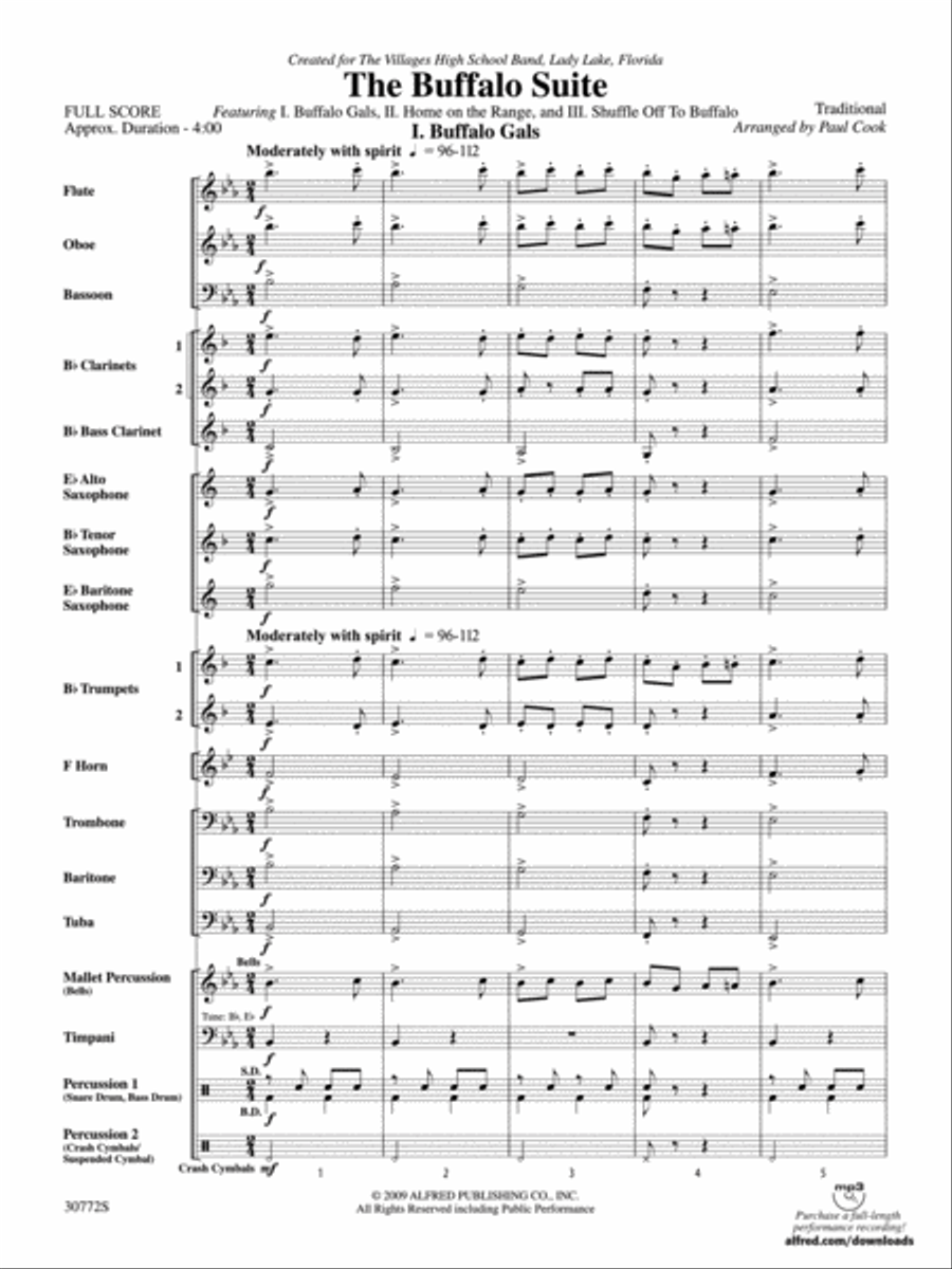 The Buffalo Suite Concert Band scores gallery preview page 2