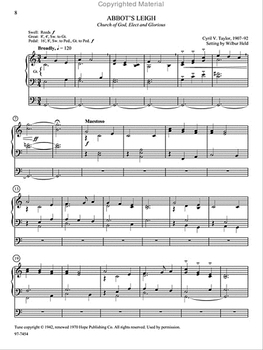 Hymn Prelude Library: Lutheran Service Book, Vol. 1 (A) Organ scores gallery preview page 3