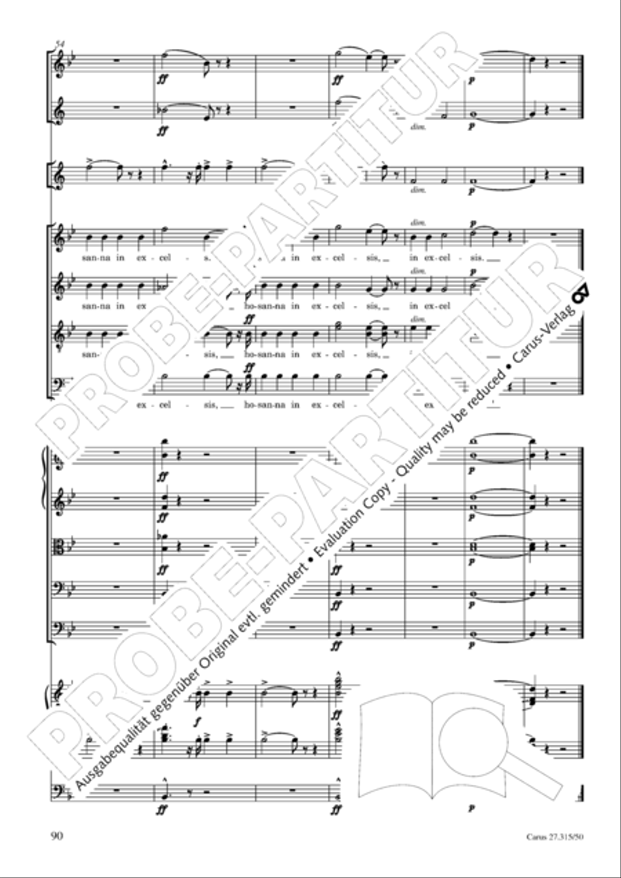 Requiem in C major 4-Part scores gallery preview page 93