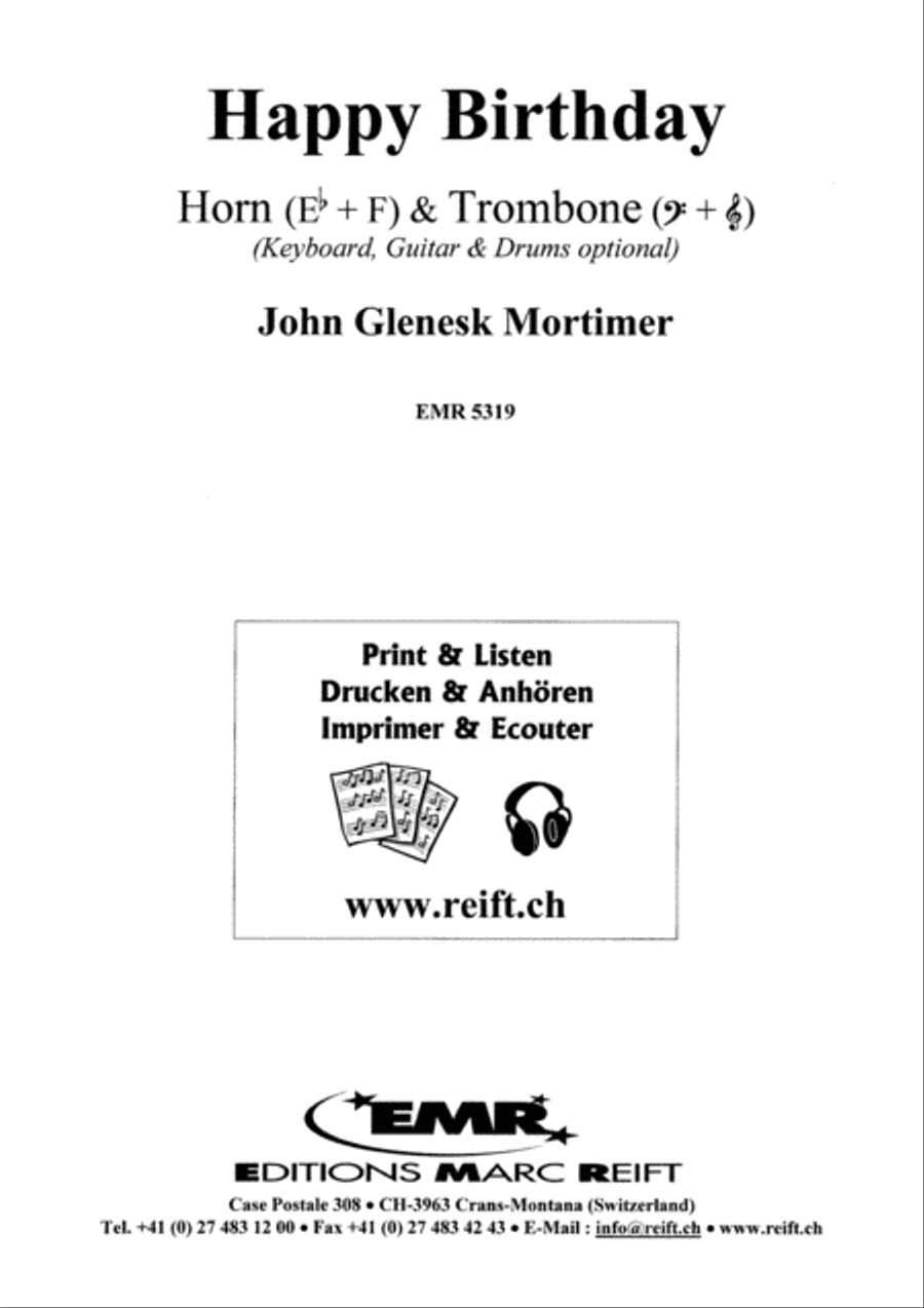 Happy Birthday Brass Ensemble scores gallery preview page 2