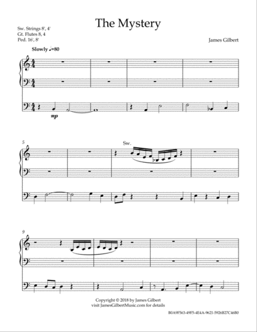 The Mystery Organ Solo scores gallery preview page 2