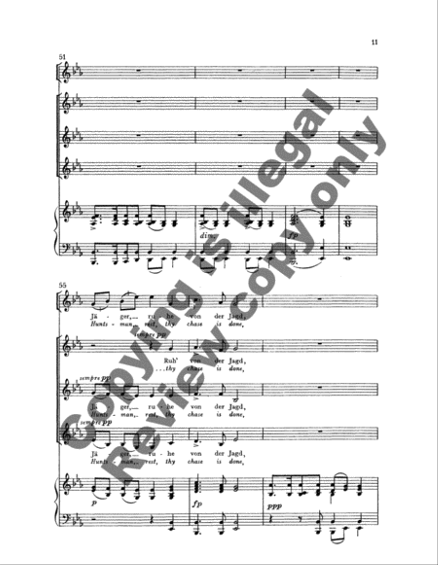 Ellen's Second Song (Ellens zweiter Gesang) SSA scores gallery preview page 14