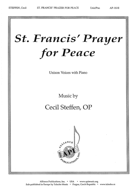 St. Francis? Prayer For Peace - Unis