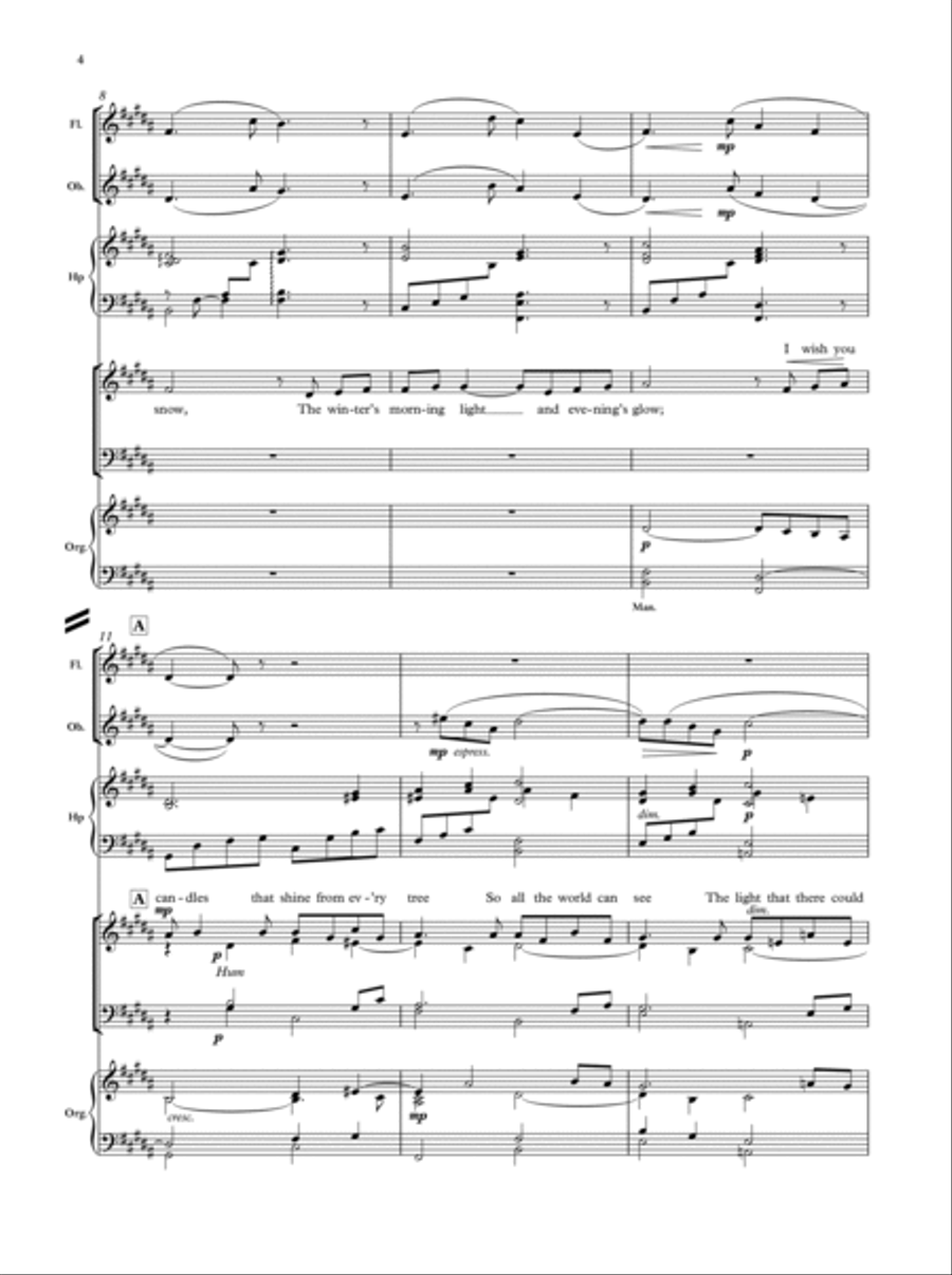 I wish you Christmas 4-Part scores gallery preview page 2