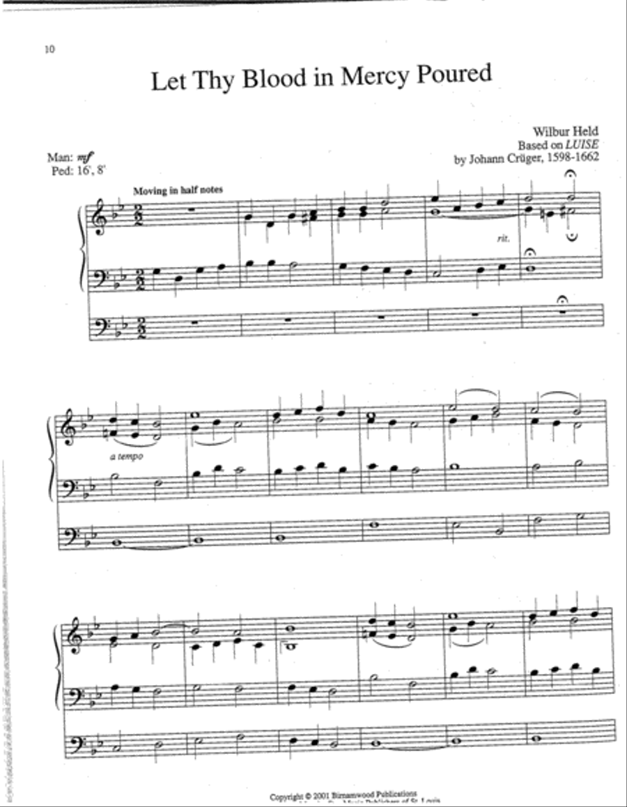 Beneath the Cross Organ scores gallery preview page 5
