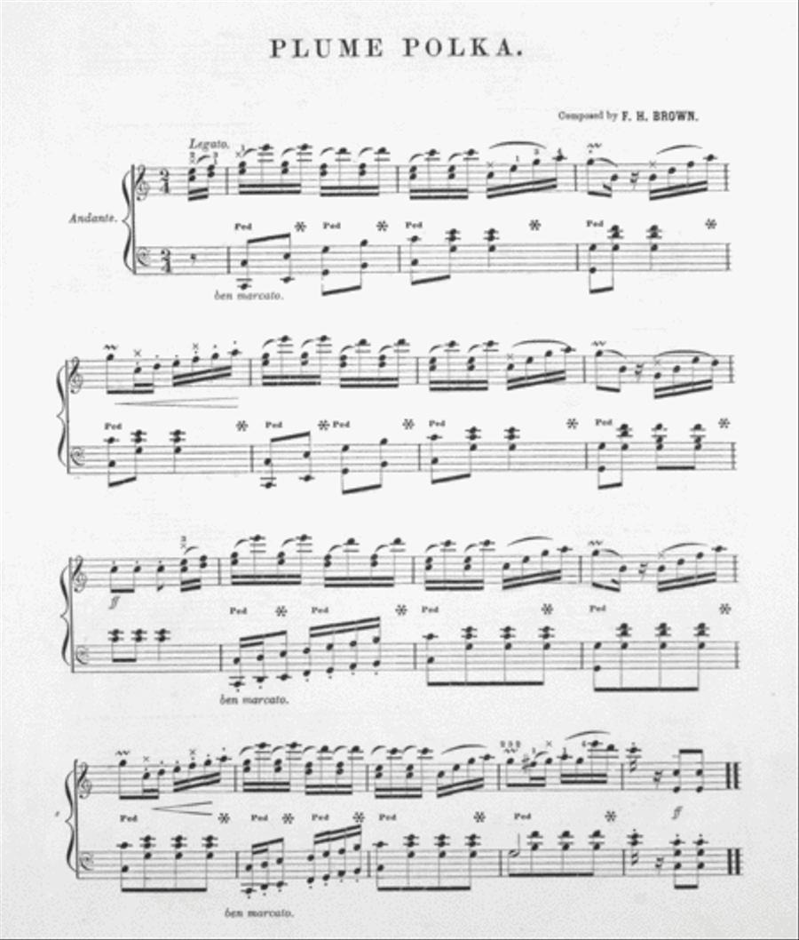 Plume Polka Piano Solo scores gallery preview page 2