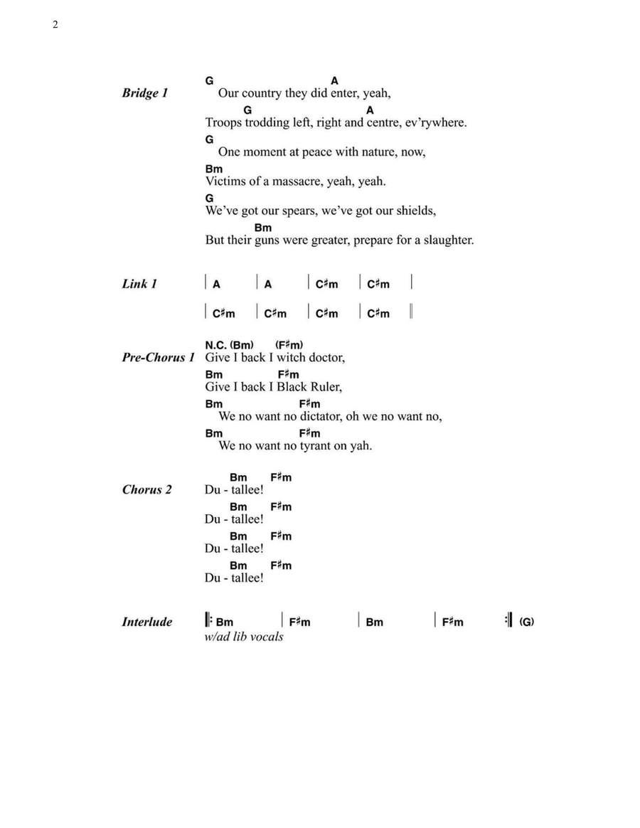 Soldiers Easy Guitar scores gallery preview page 2