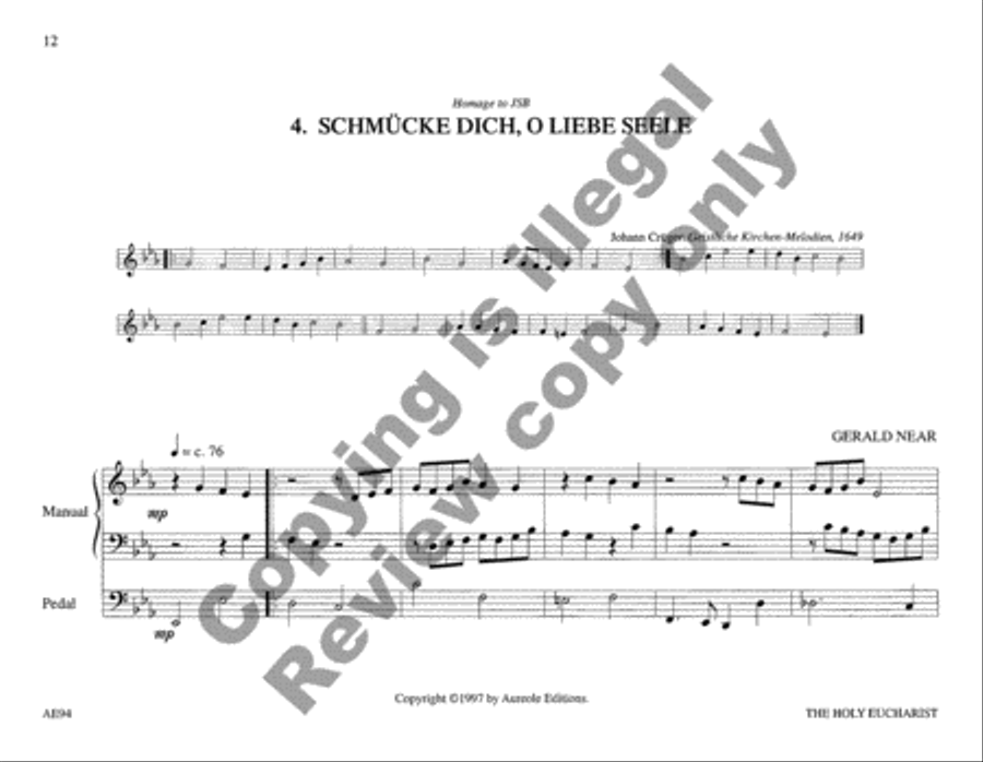 Choraleworks III Eight Chorale Preludes Organ scores gallery preview page 9