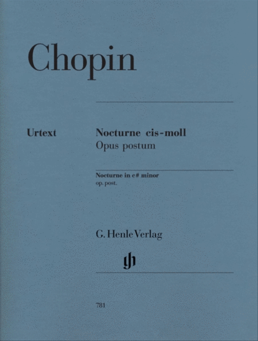 Chopin - Nocturne C Sharp Min Op Post Piano Solo scores gallery preview page 1