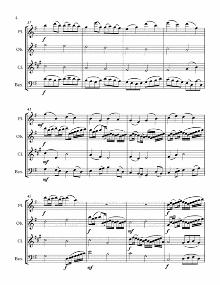 Pachelbel's Canon Woodwind Quartet image number null