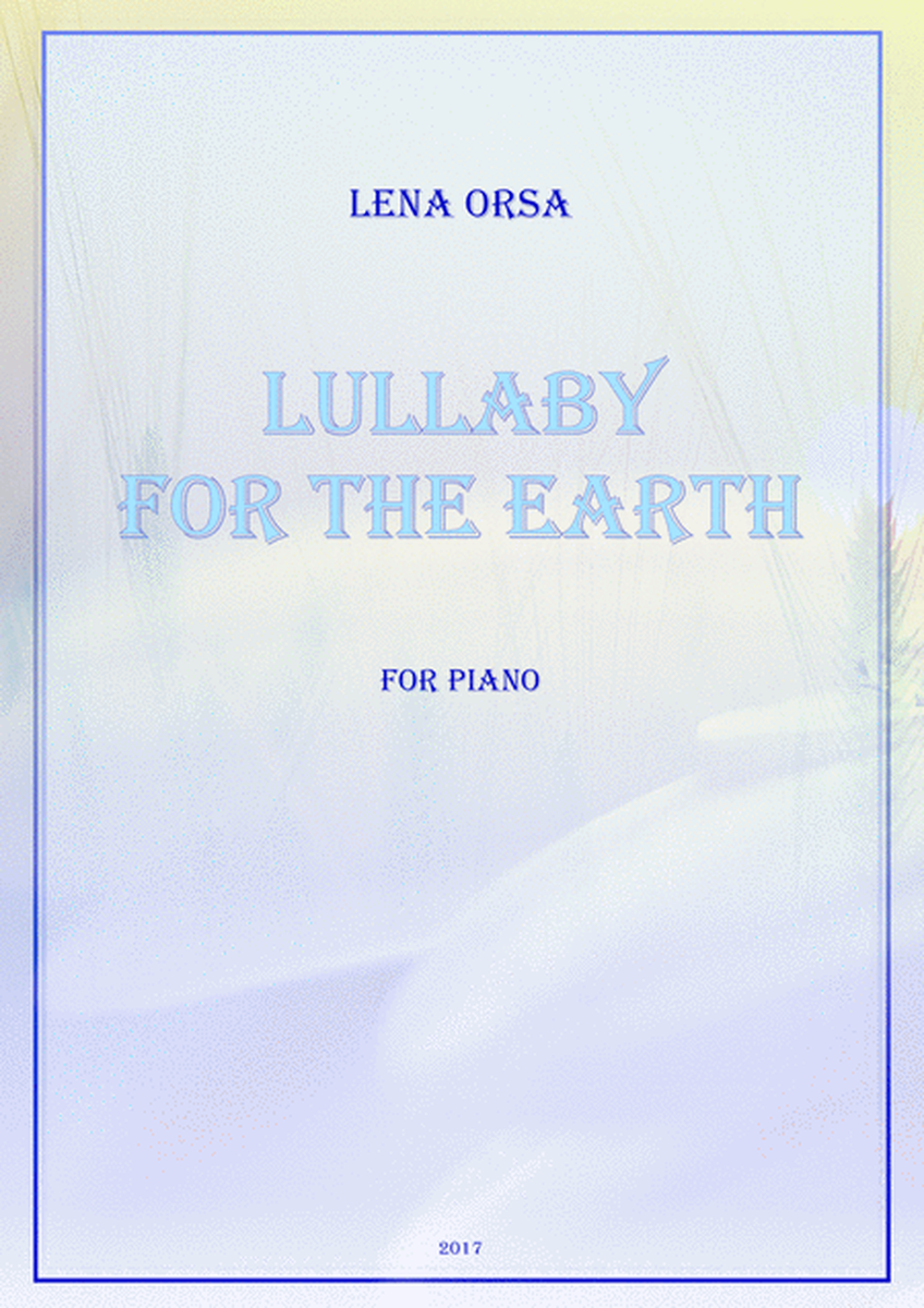 Lullaby for the Earth for piano image number null