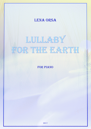 Lullaby for the Earth for piano