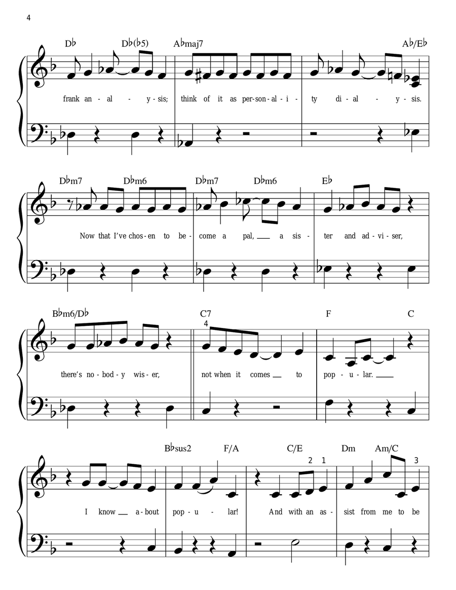 Popular Popular Easy Piano scores gallery preview page 4