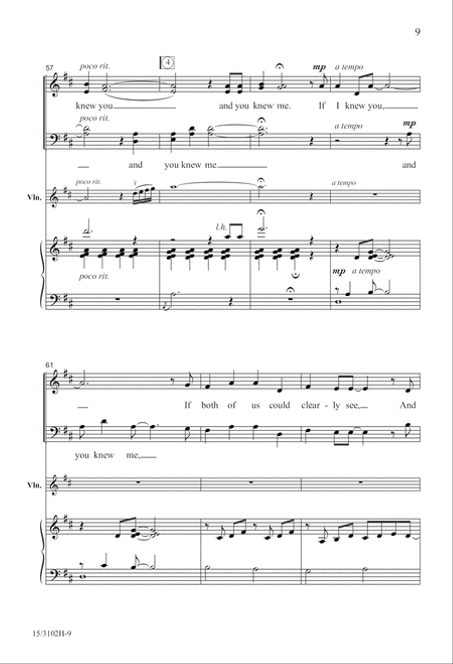 If I Knew You 4-Part scores gallery preview page 10