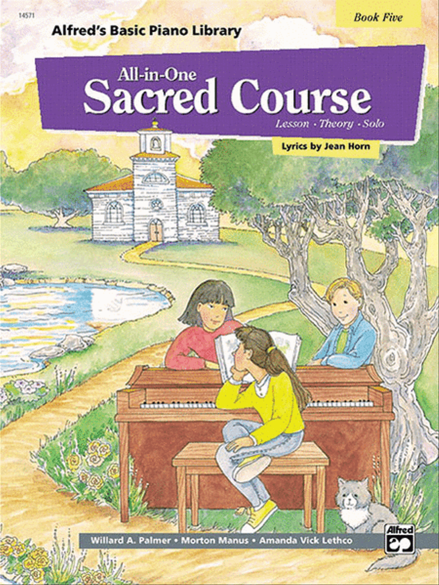 Alfred's Basic All-in-One Sacred Course, Book 5 Piano Method scores gallery preview page 1
