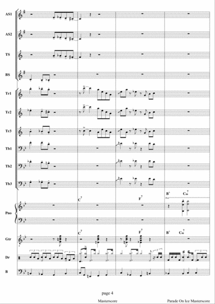 Parade On Ice Parade On Ice Concert Band scores gallery preview page 4