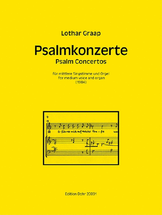 Book cover for Psalm Concertos