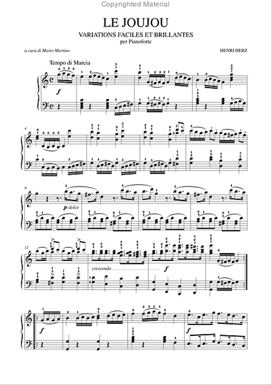 Le Joujou. Variations Faciles et Brillantes for Piano Piano Solo scores gallery preview page 2