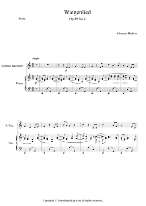 Wiegenlied Op.49, No.4 Lullaby in C