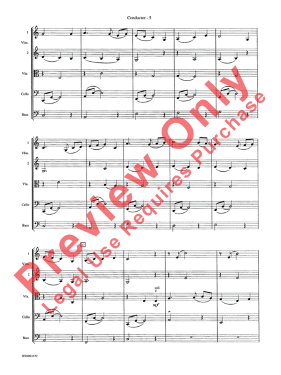Londonderry Suite String Orchestra scores gallery preview page 7