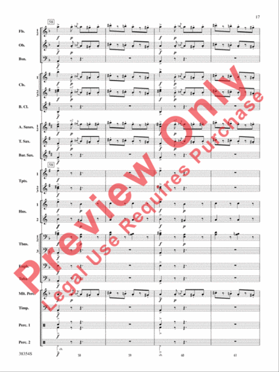 Band-O-Ween Band-O-Ween Concert Band scores gallery preview page 18