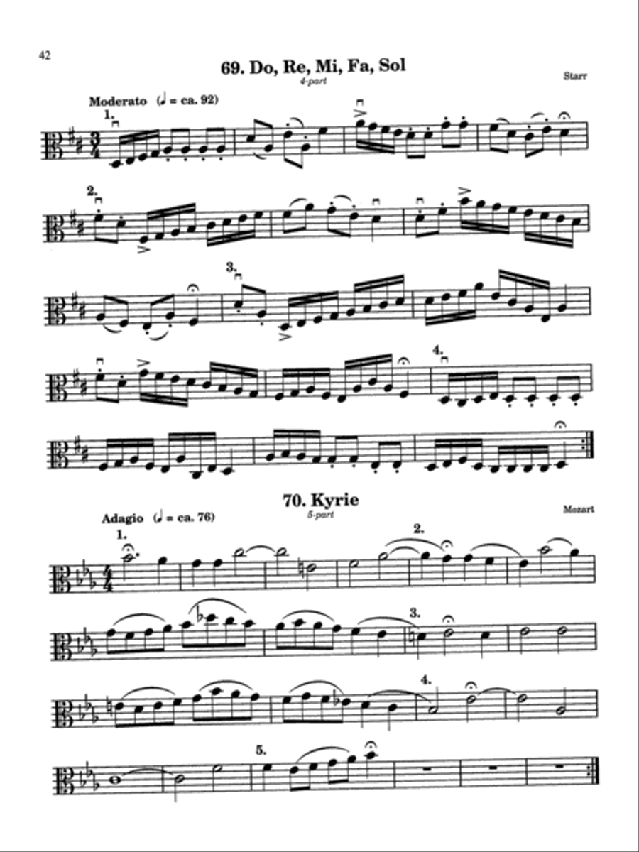 Rounds and Canons for Reading, Recreation and Performance Cello scores gallery preview page 6