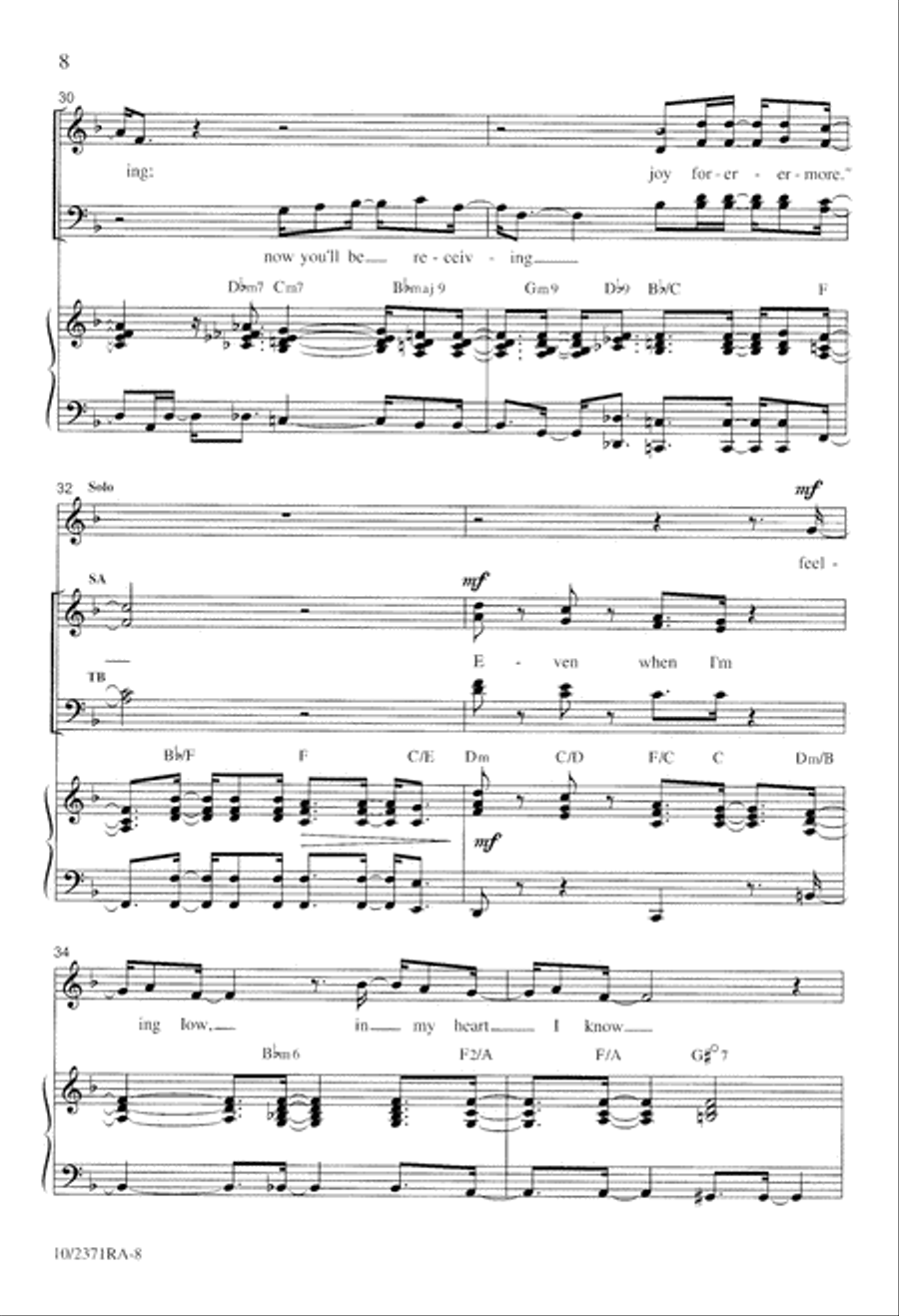 Well Done Good and Faithful Servant 4-Part scores gallery preview page 8