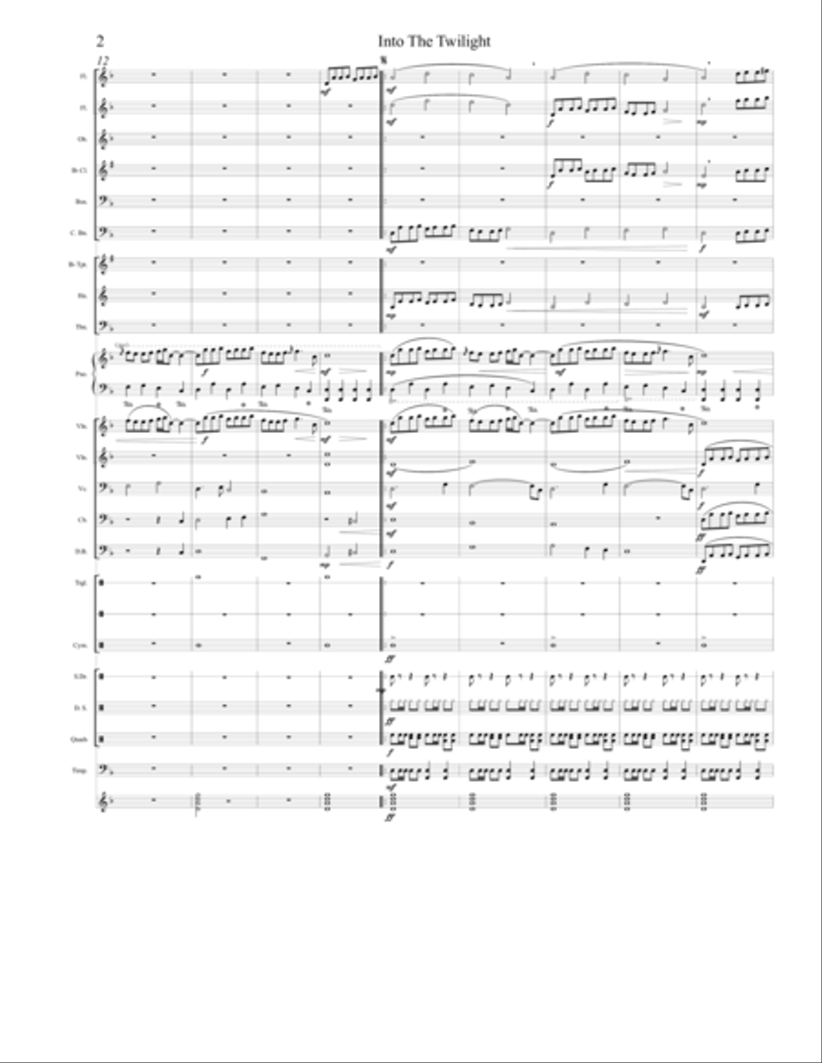 Into The Twilight - For Orchestra Full Orchestra scores gallery preview page 2
