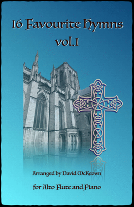 Book cover for 16 Favourite Hymns Vol.1 for Alto Flute and Piano