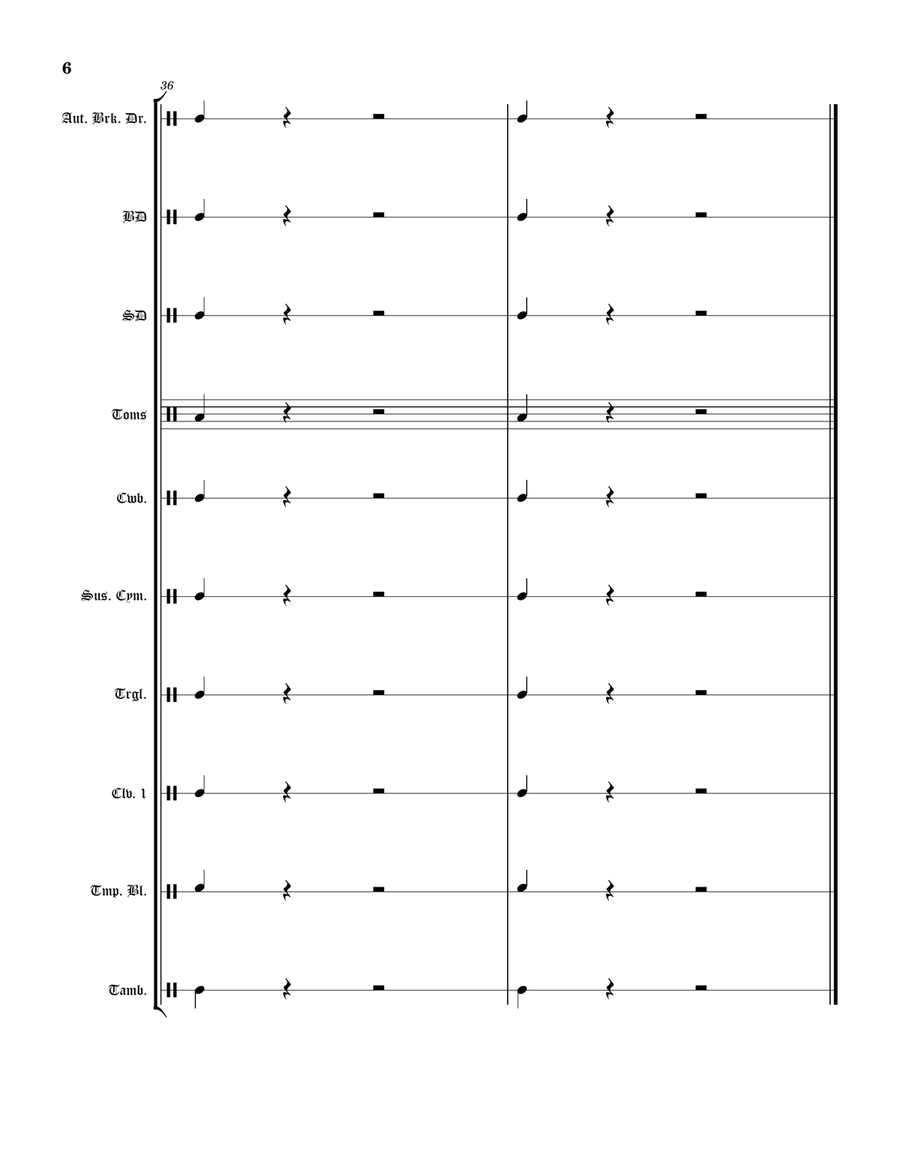 Syncopation Nation! Syncopation Nation! Percussion Ensemble scores gallery preview page 6