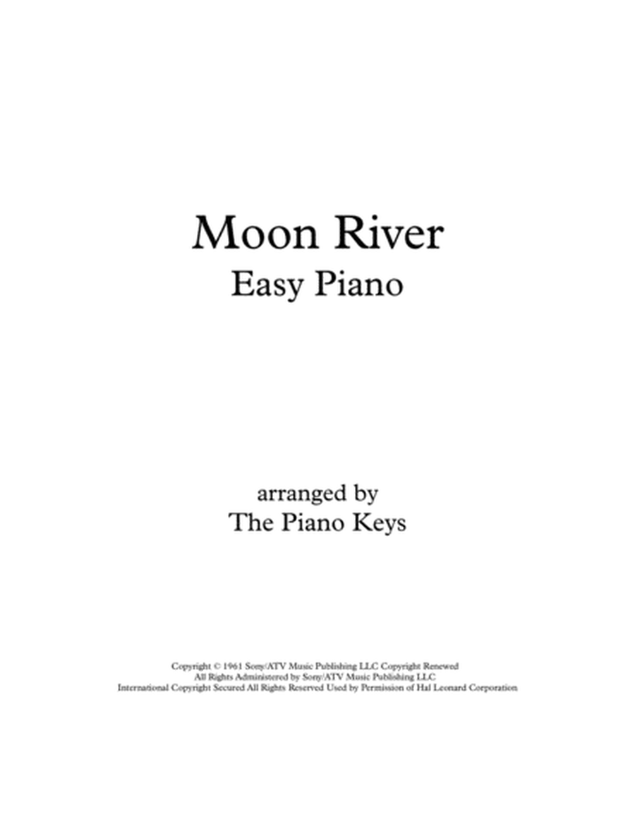 Moon River Easy Piano