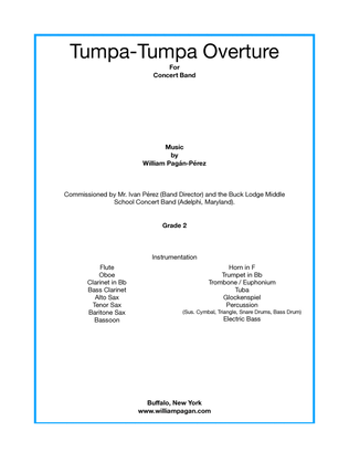 Book cover for Tumpa-Tumpa Overture For Concert Band