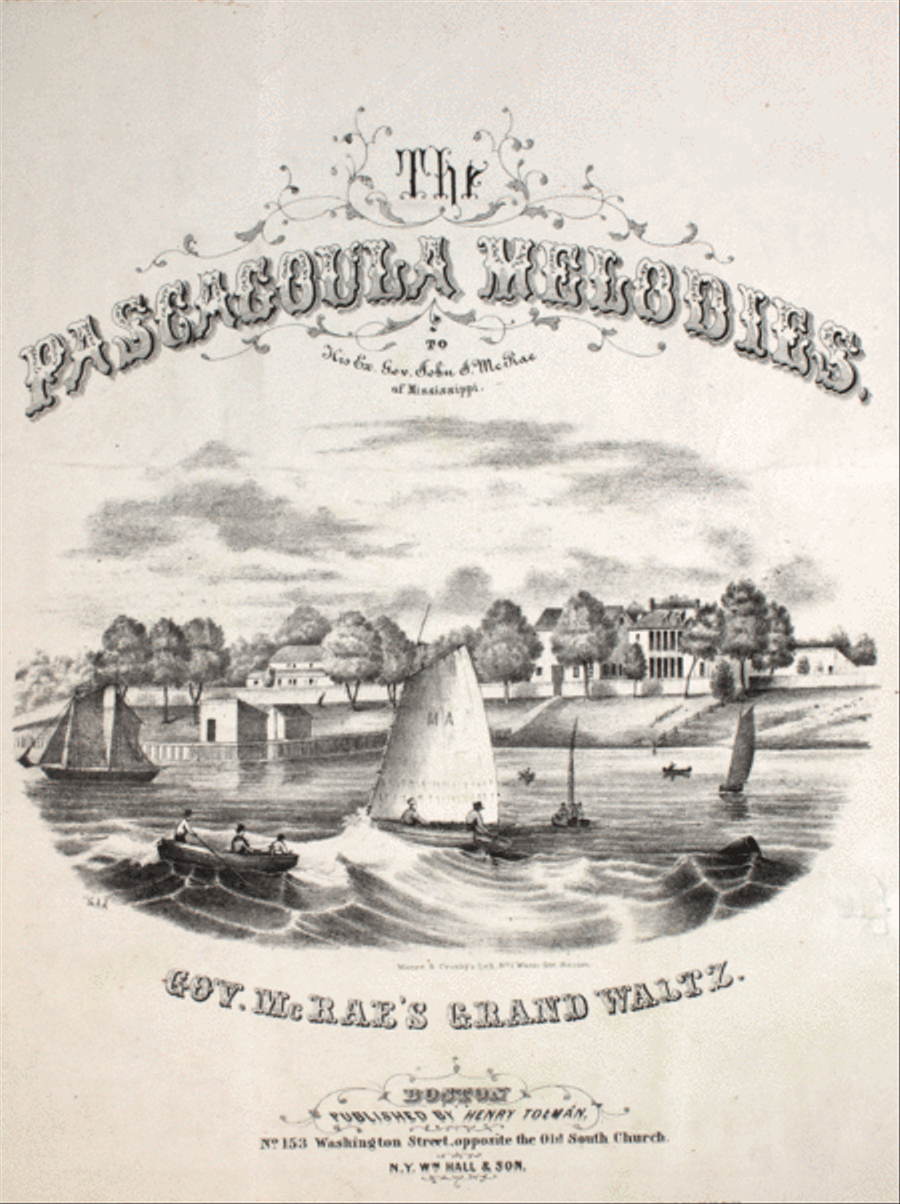 The Pascagoula Melodies. Gov. McRae's Grand Waltz Piano Solo scores gallery preview page 1