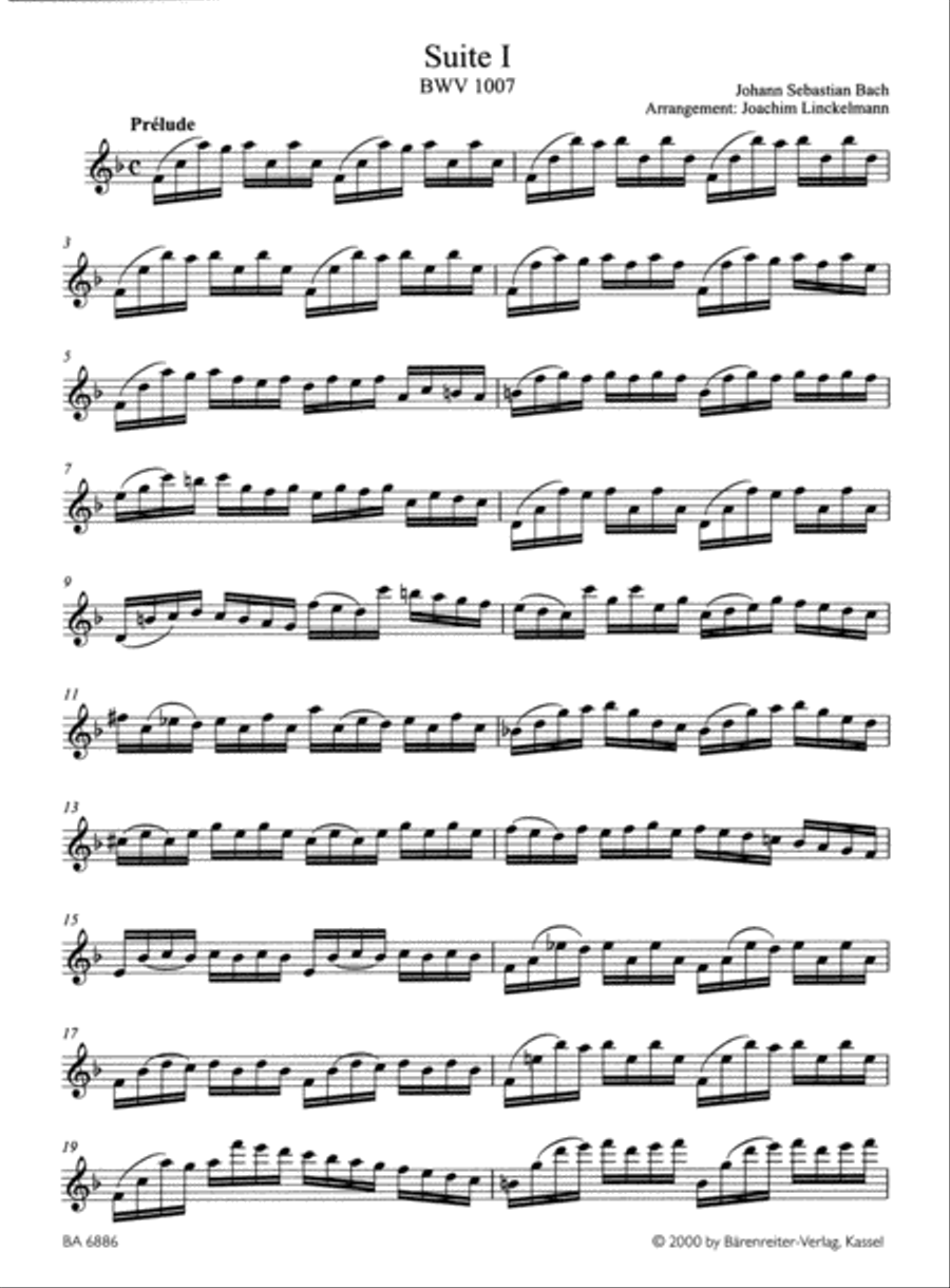 Two Suites for Flute (after the Suites for Violoncello solo BWV 1007, 1009) Flute Solo scores gallery preview page 2