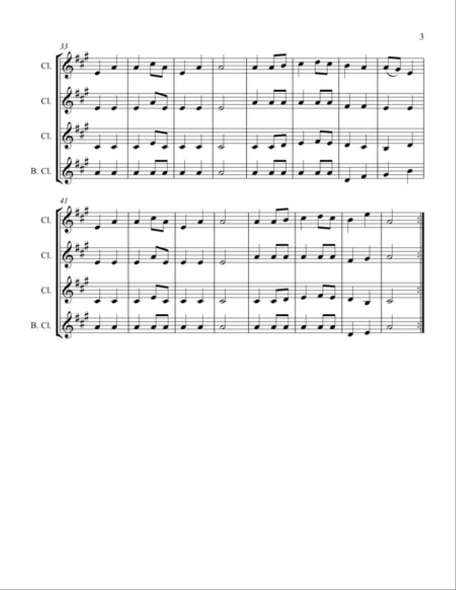 Now Is Born This Divine Christ-Child Woodwind Quartet scores gallery preview page 3