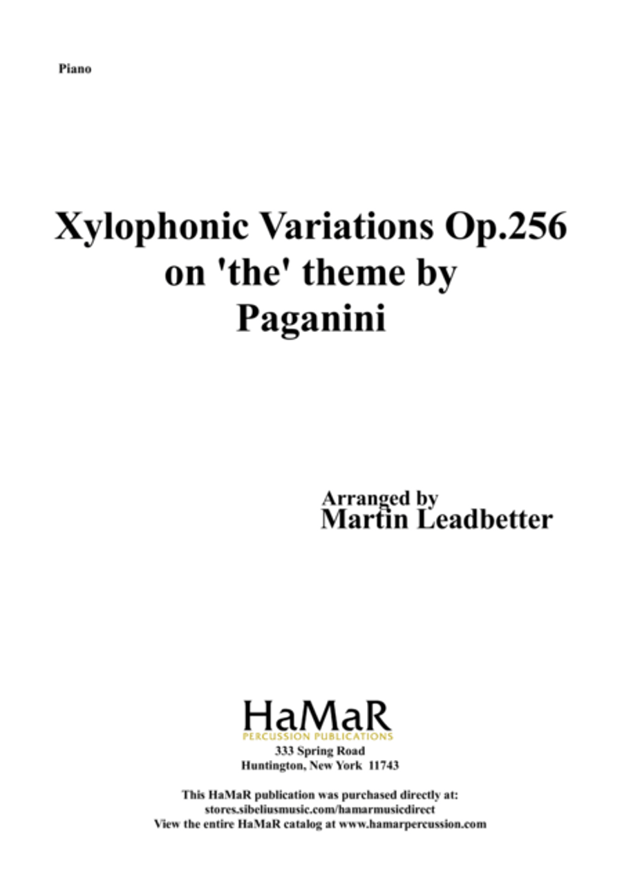 Xylophonic Variations Piano scores gallery preview page 1