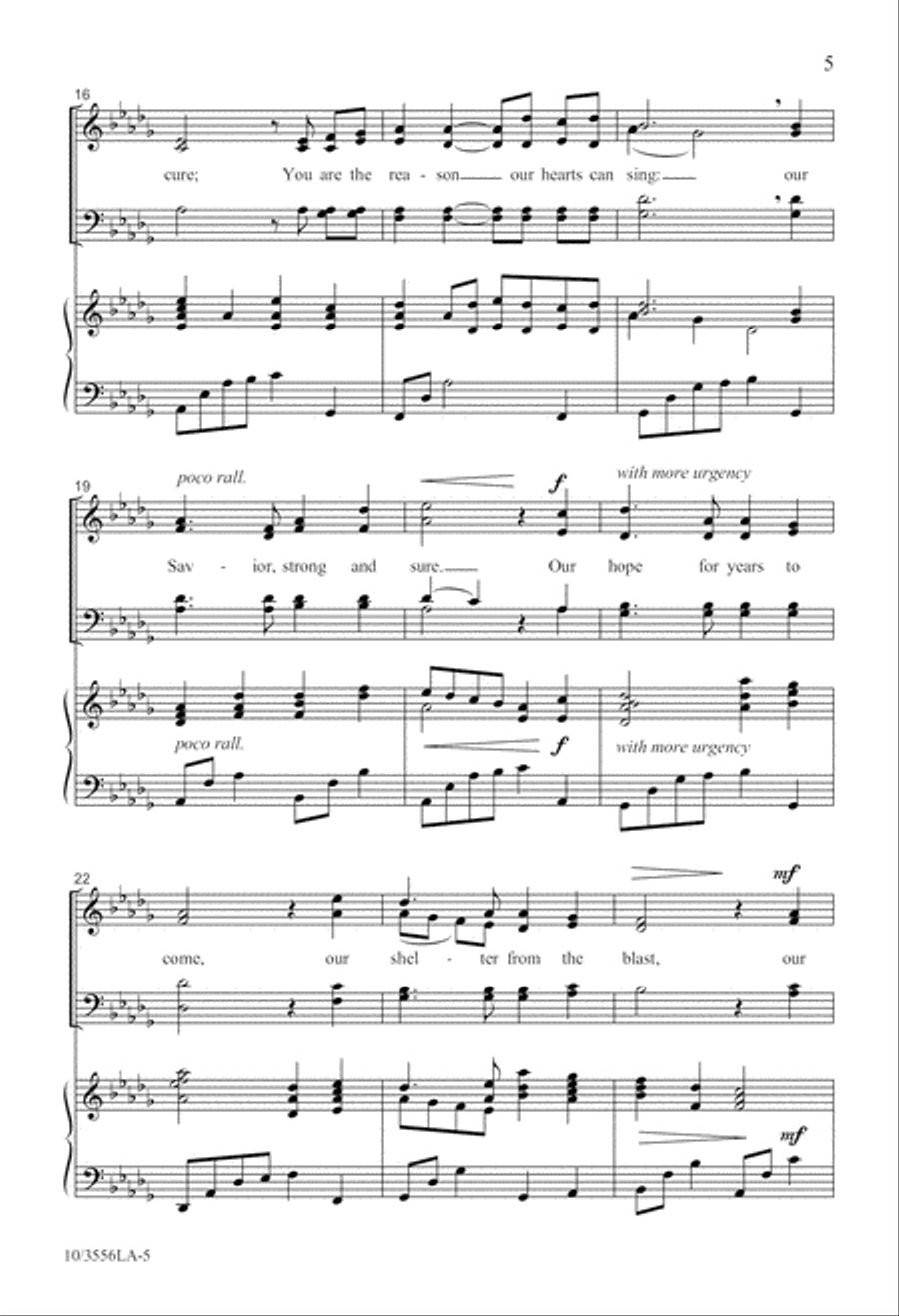 Our Hope for Years to Come 4-Part scores gallery preview page 6