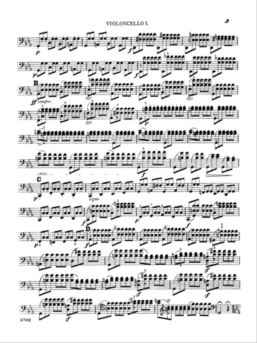 Franchomme: Twelve Caprices for Two Cellos, Op. 7 (Book II Score & Parts) Part scores gallery preview page 2