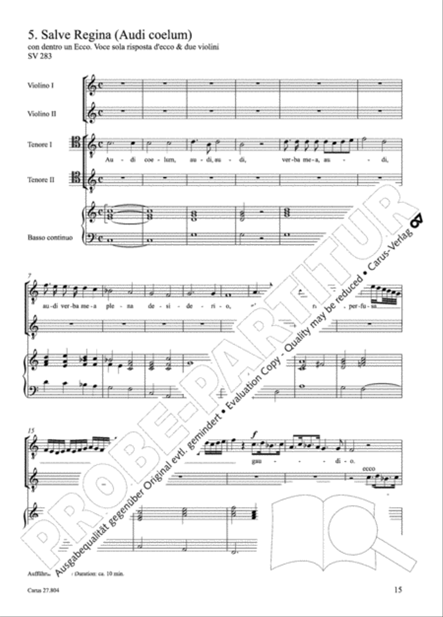 Hinni, Salve Regina, Motetti Score scores gallery preview page 40