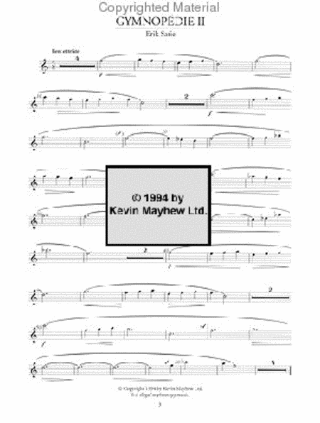 Trois Gymnopedies for Flute and Piano