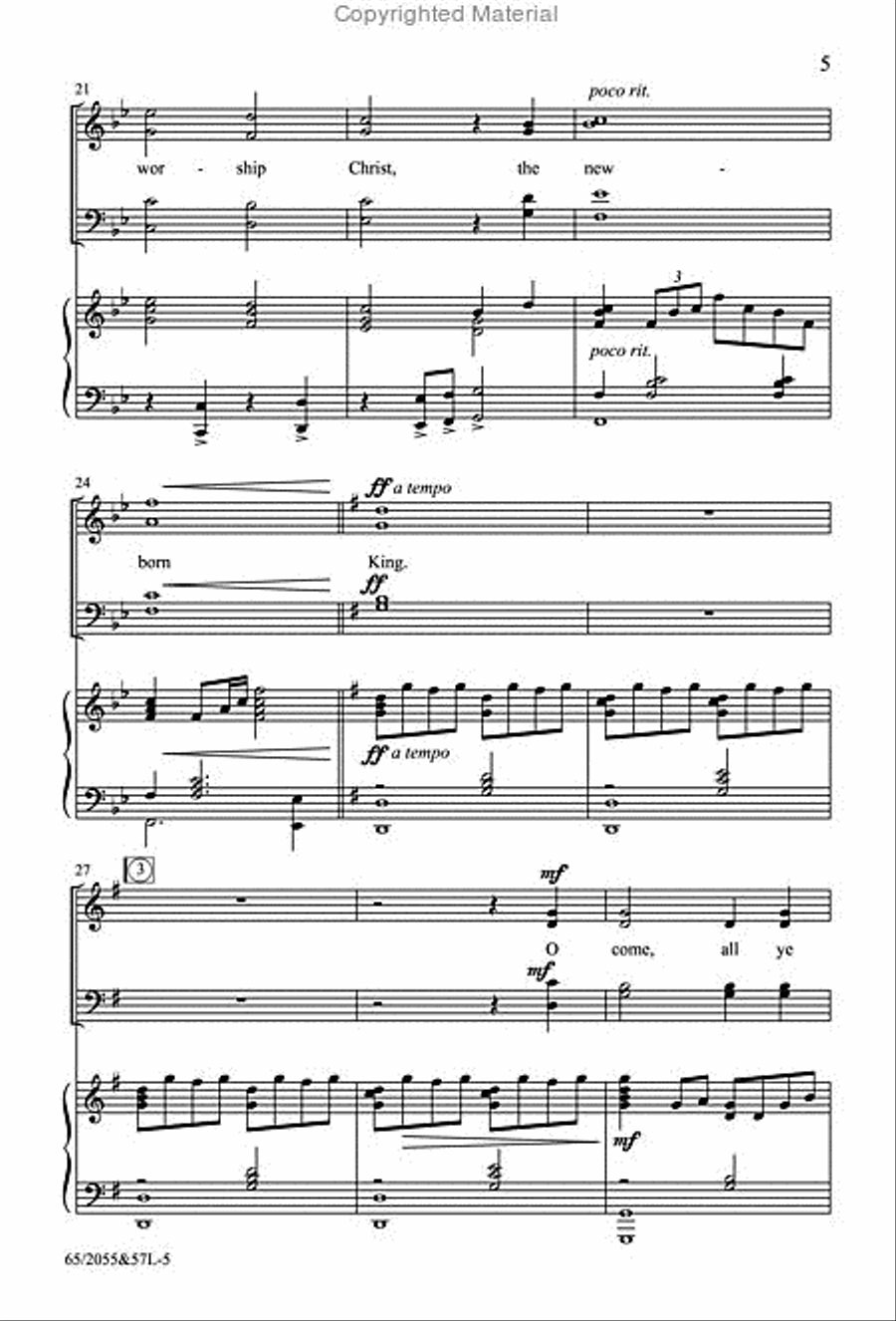 Bethlehem's Child - SATB Score with Performance CD 4-Part scores gallery preview page 4