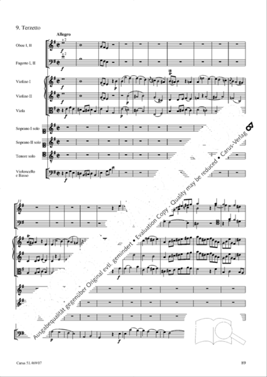 Davide penitente 4-Part scores gallery preview page 102