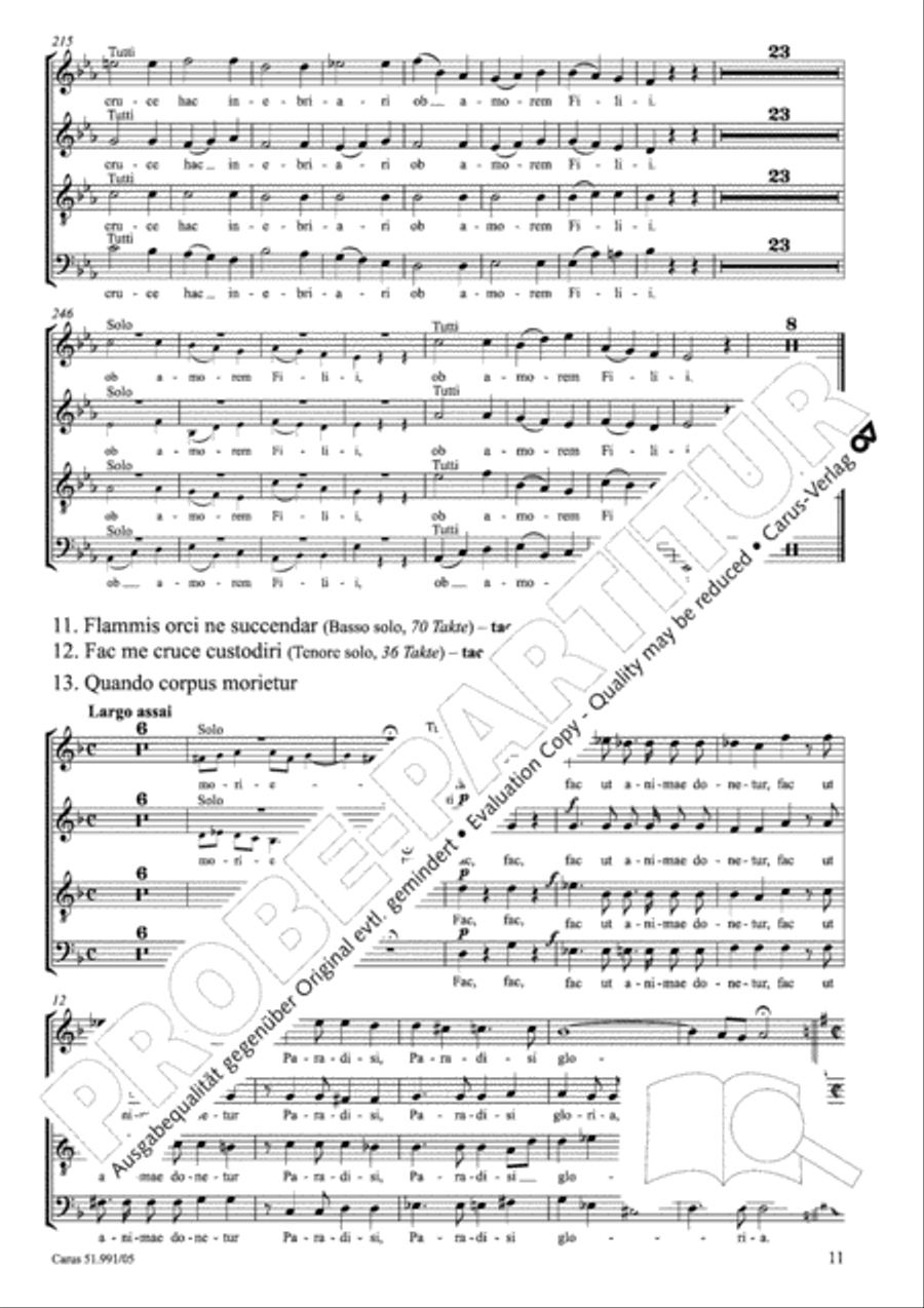 Stabat mater 4-Part scores gallery preview page 12