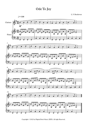 Ode To Joy - Ludwig Van Beethoven (Clarinet + Piano)