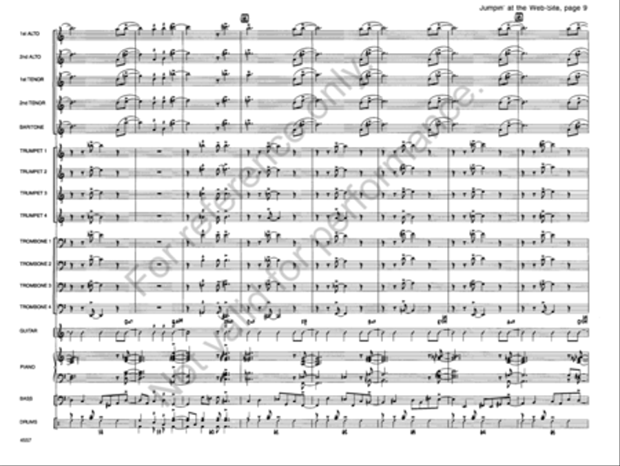 Jumpin' At the Website Jazz Ensemble scores gallery preview page 9
